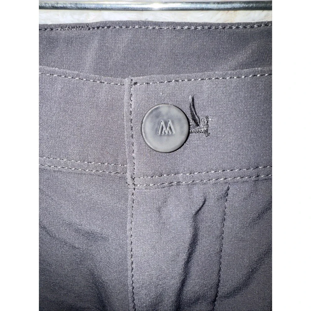 Mizzen + Main Pants Men's 36x30 Gray Helmsman Slim Performance Golf Stretch - Picture 5 of 12